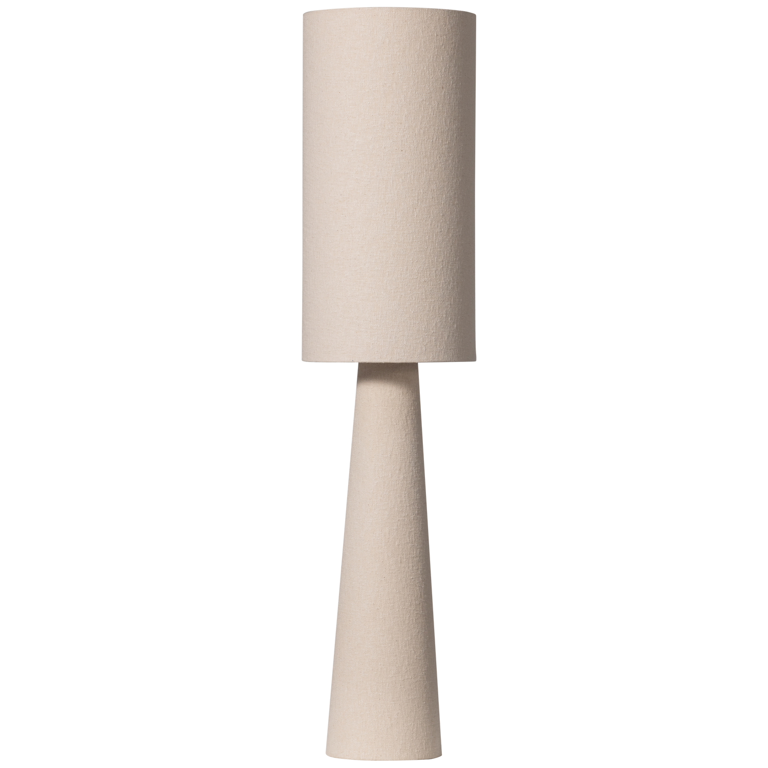 Loft vloerlamp metaal/boucle naturel met strepen 130xo30 cm