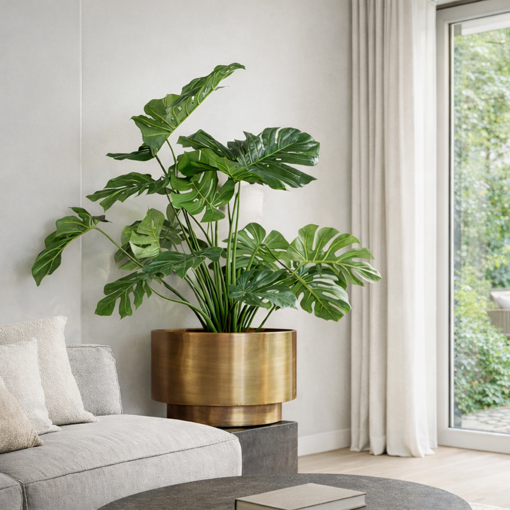Plantenpot Uyuni aged brass