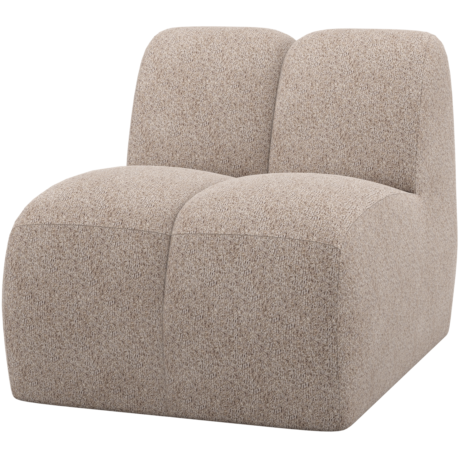 Mojo 1-zits element boucle ecru melange