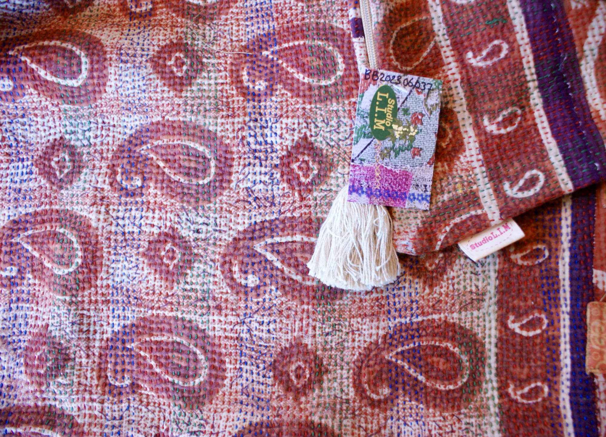 Kussen Kantha vintage 50x70 cm