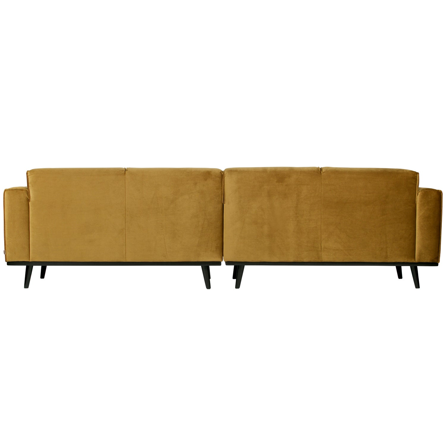 Statement 4-zits bank 280 cm chenille velvet perzikroze