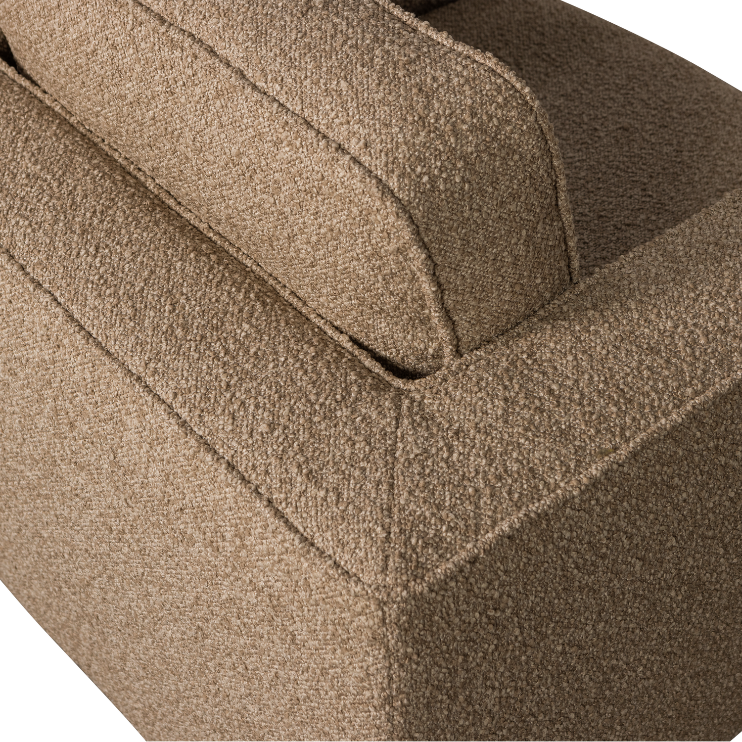 Lazy draaifauteuil boucle bruin