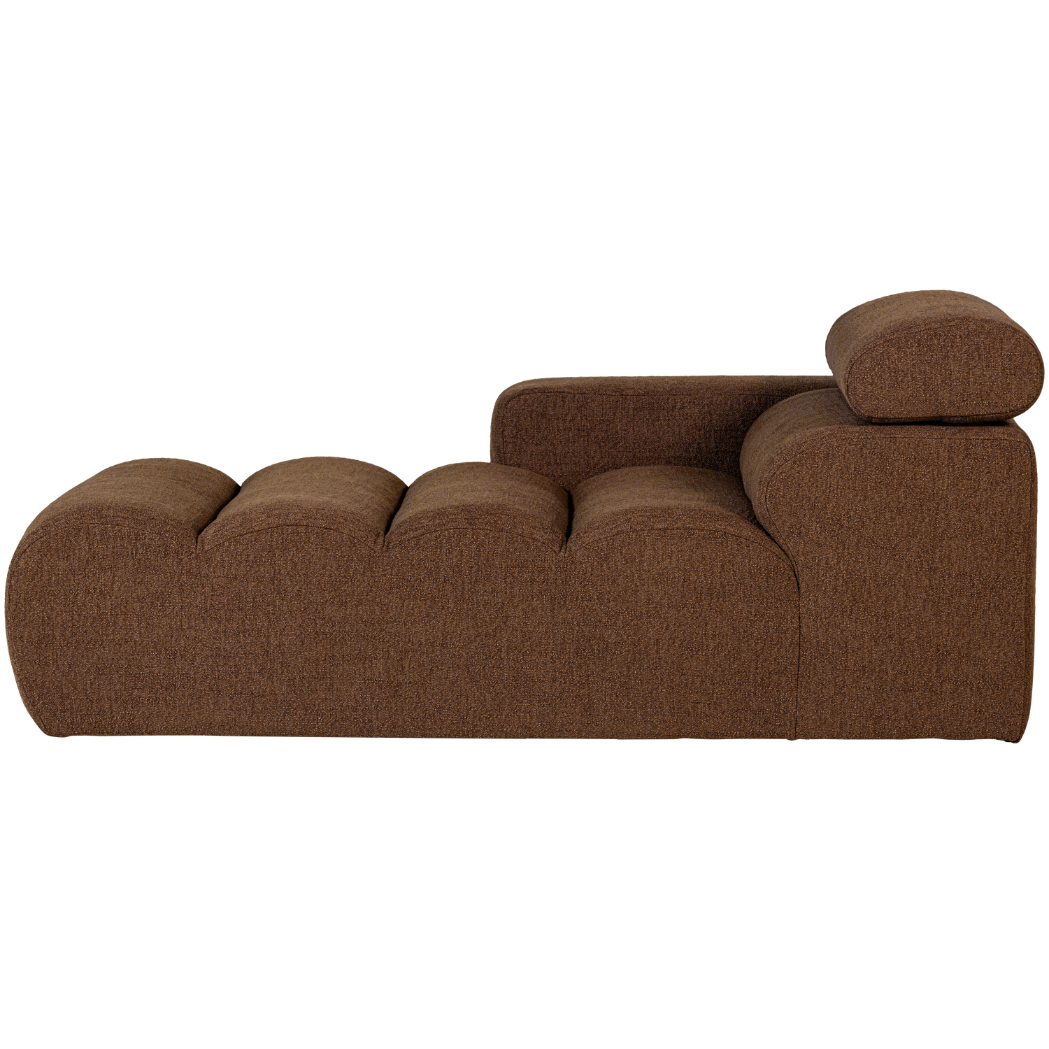 Novi chaise longue element arm links ribstof terra