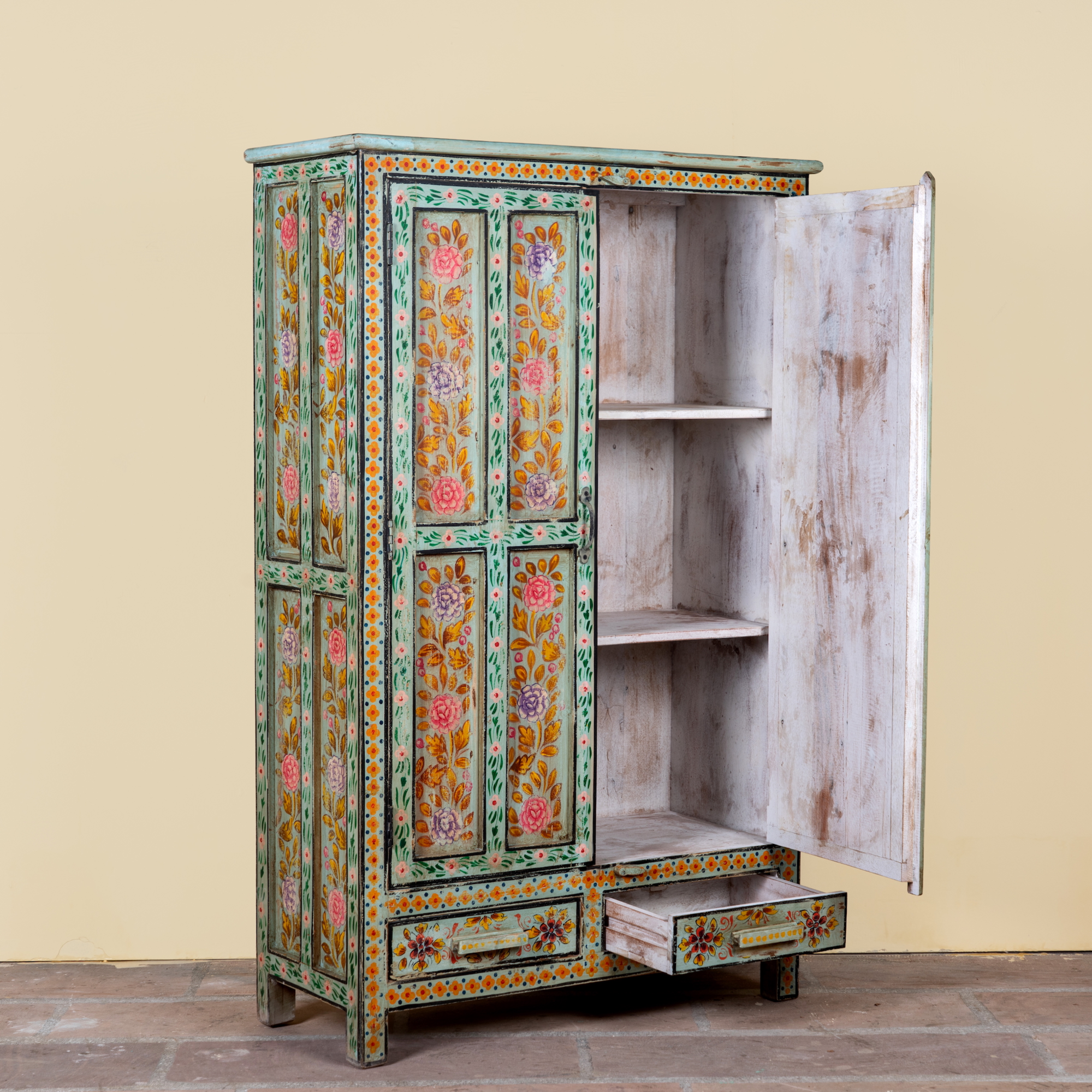 Siyan - Handbeschilderde Boho Kast 