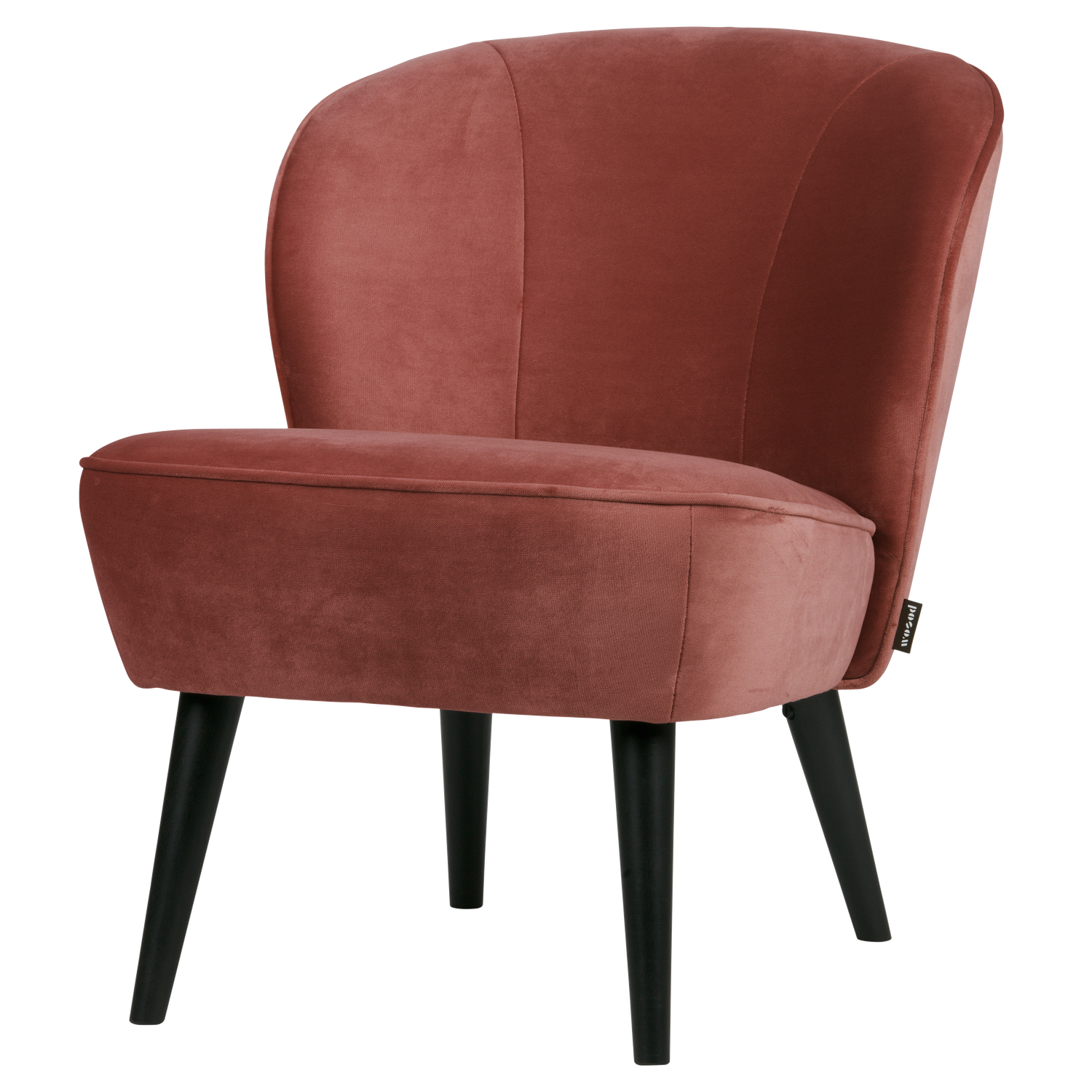 Sara fauteuil velvet bordeauxrood [fsc]