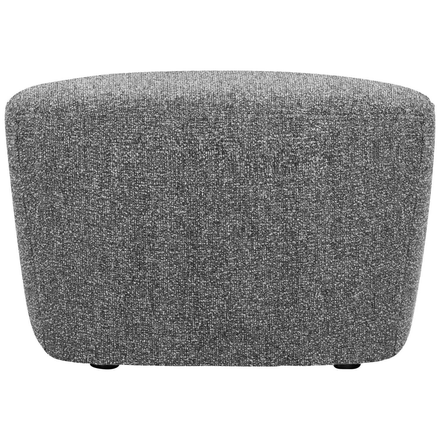 Lofty hocker boucle staalgrijs