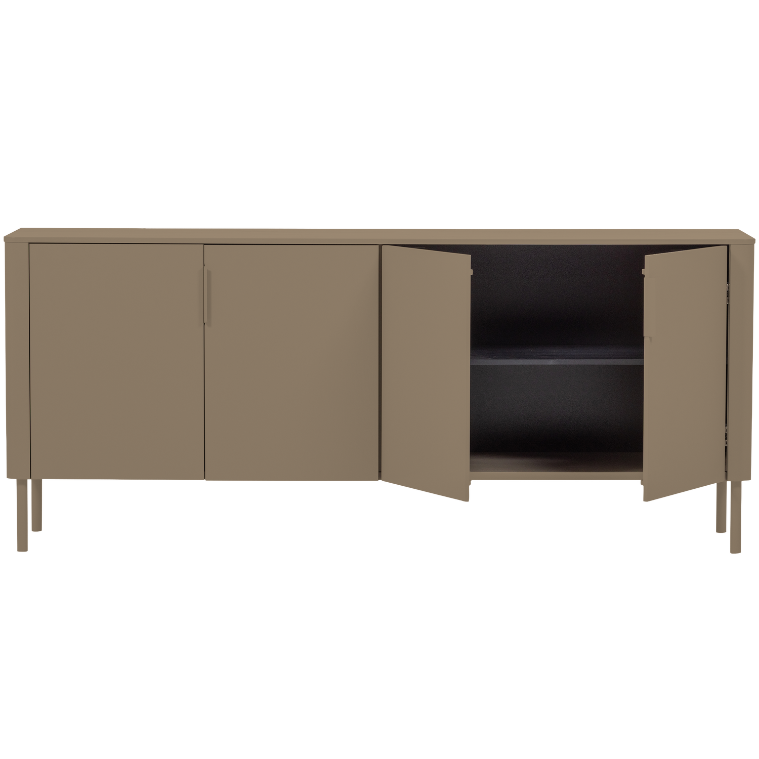 Gunnar dressoir 200 cm grenen mud [fsc]