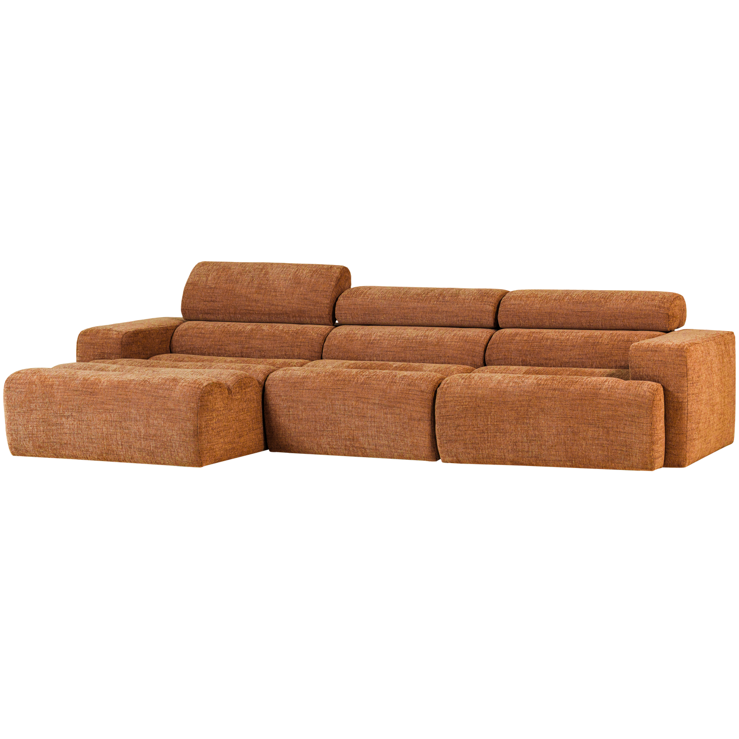 Novi chaise longue bank links oranje melange
