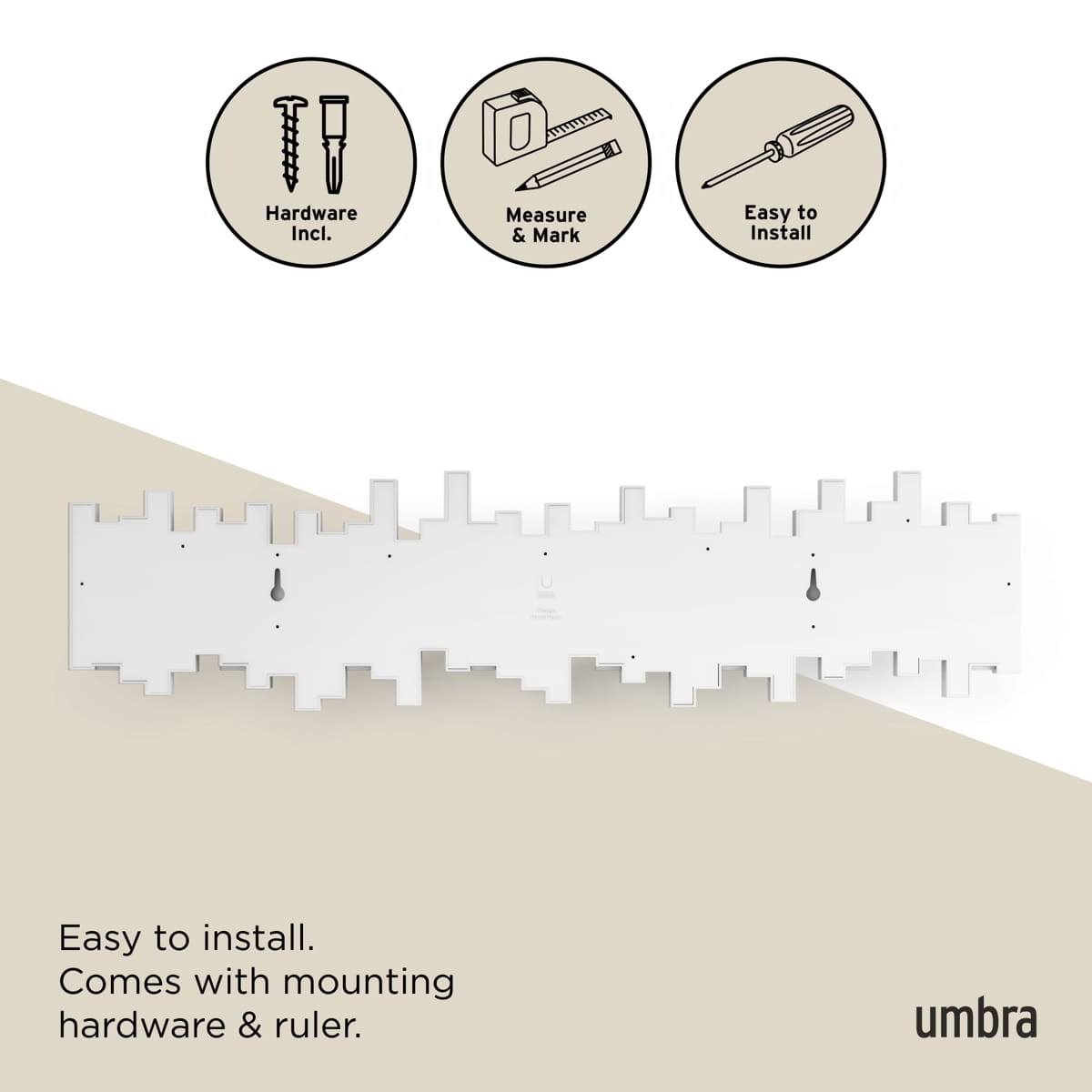 Umbra Sticks wandkapstok 8 haken