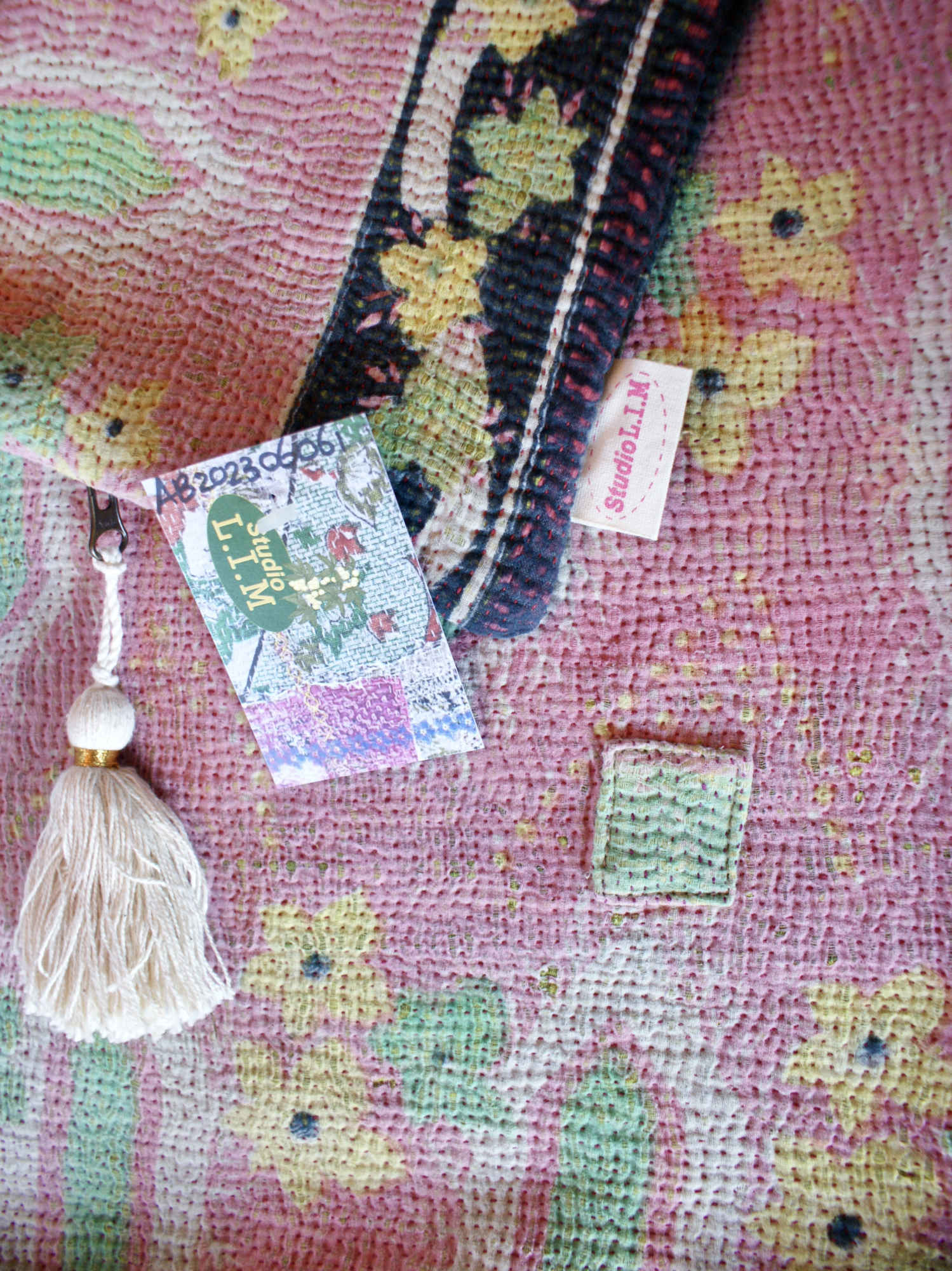Kussen Kantha vintage 40x60 cm