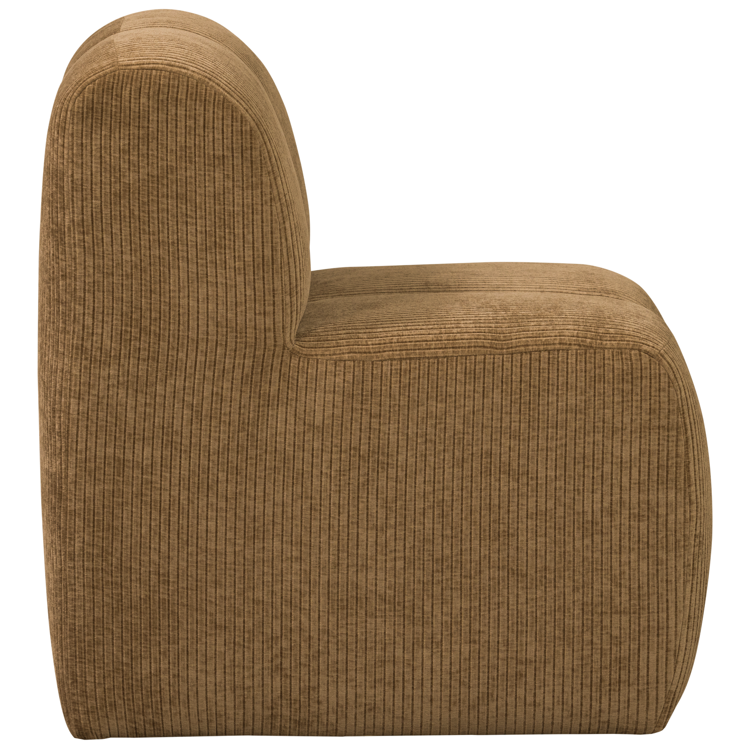 Mojo eetbank 84 cm met rugleuning wollig bruin