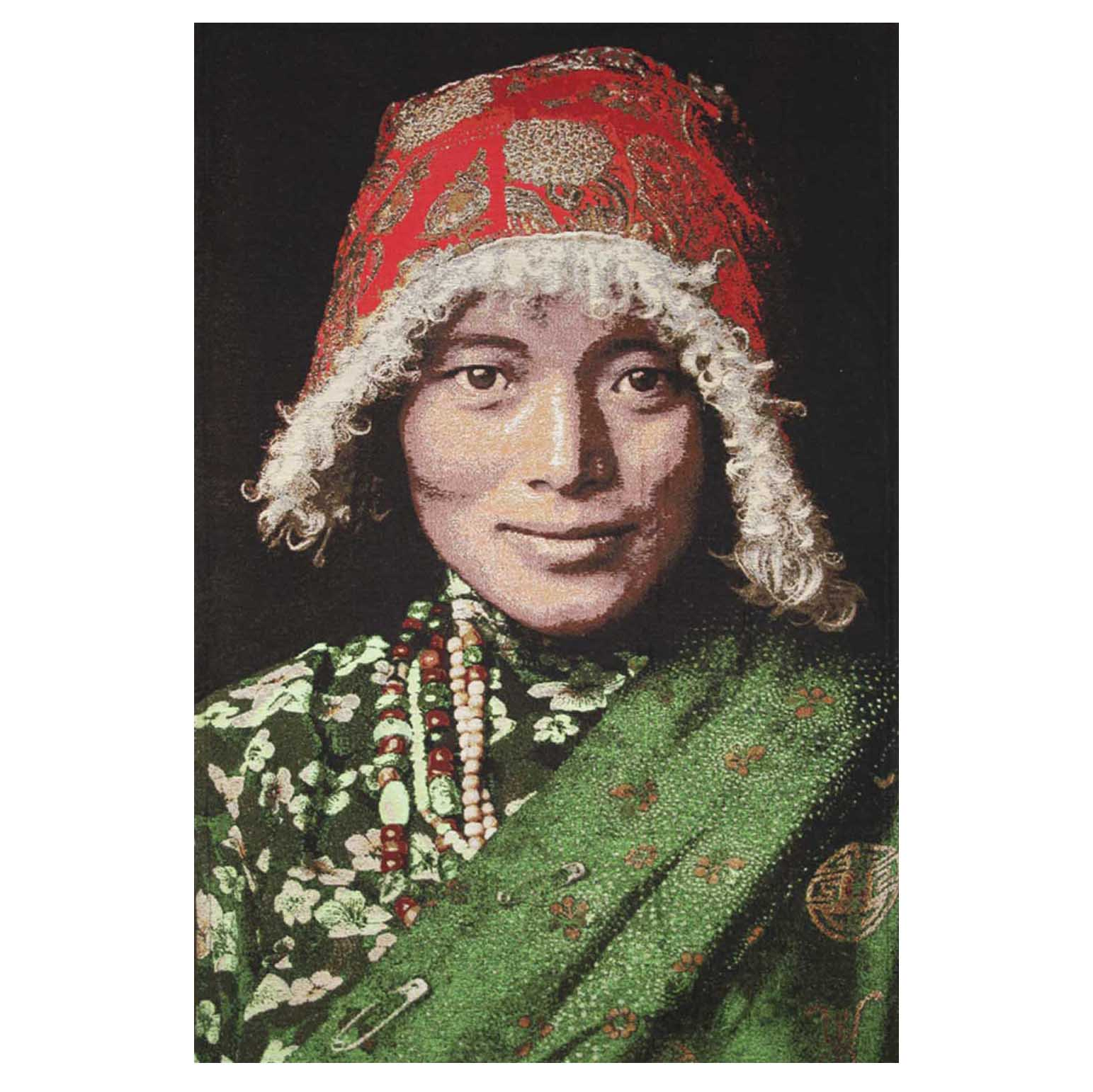 Wandpaneel geweven Tibetan Woman 