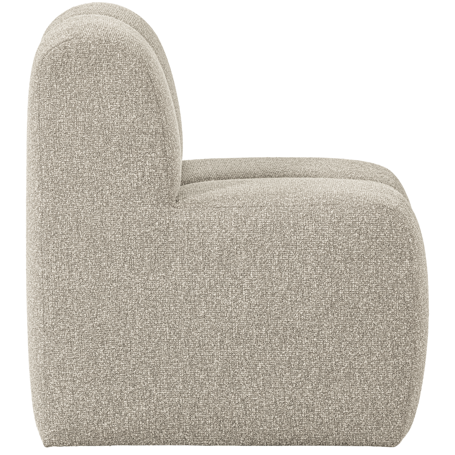 Mojo eetbank 84 cm met rugleuning wollig bruin