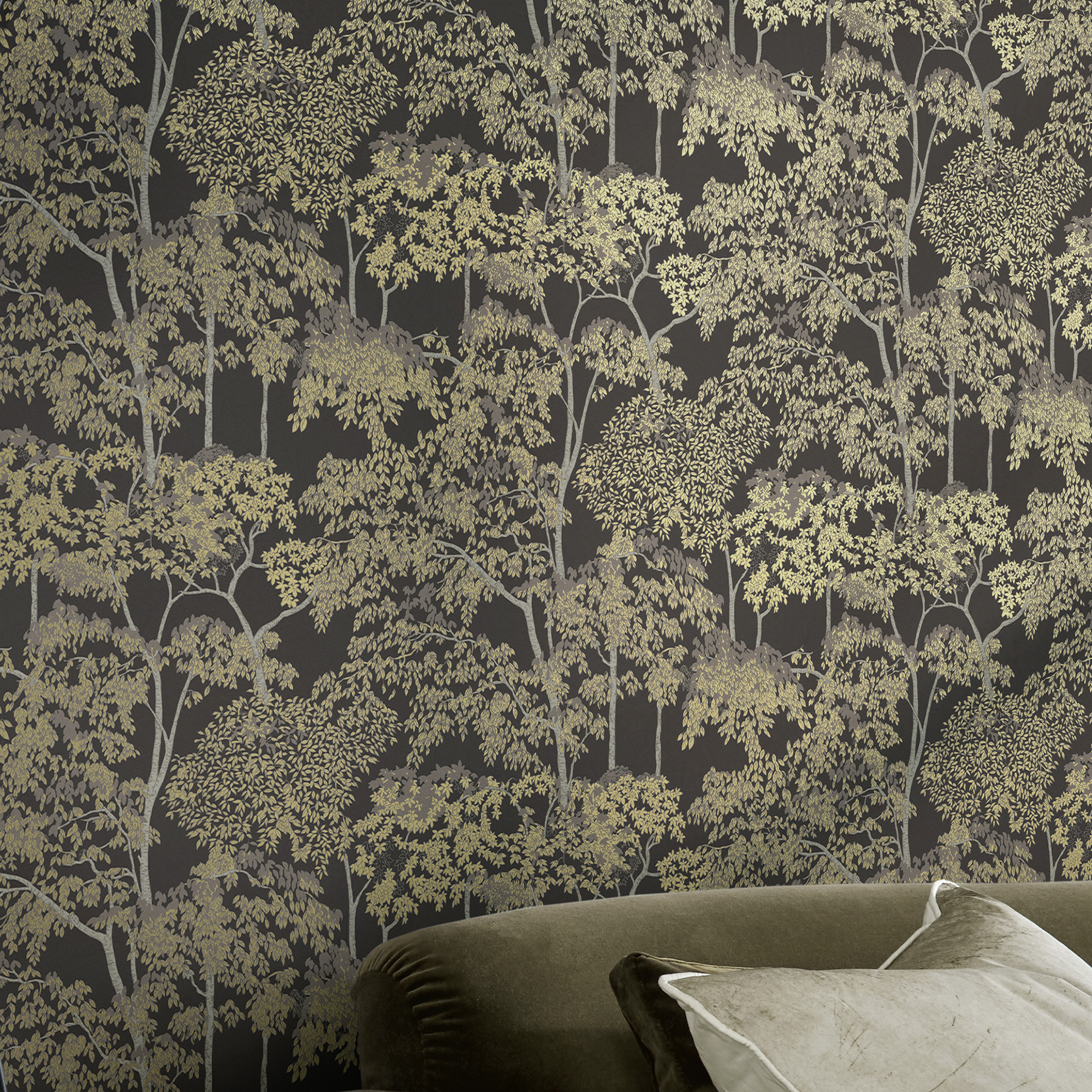 Vliesbehang Idyll tree elderton