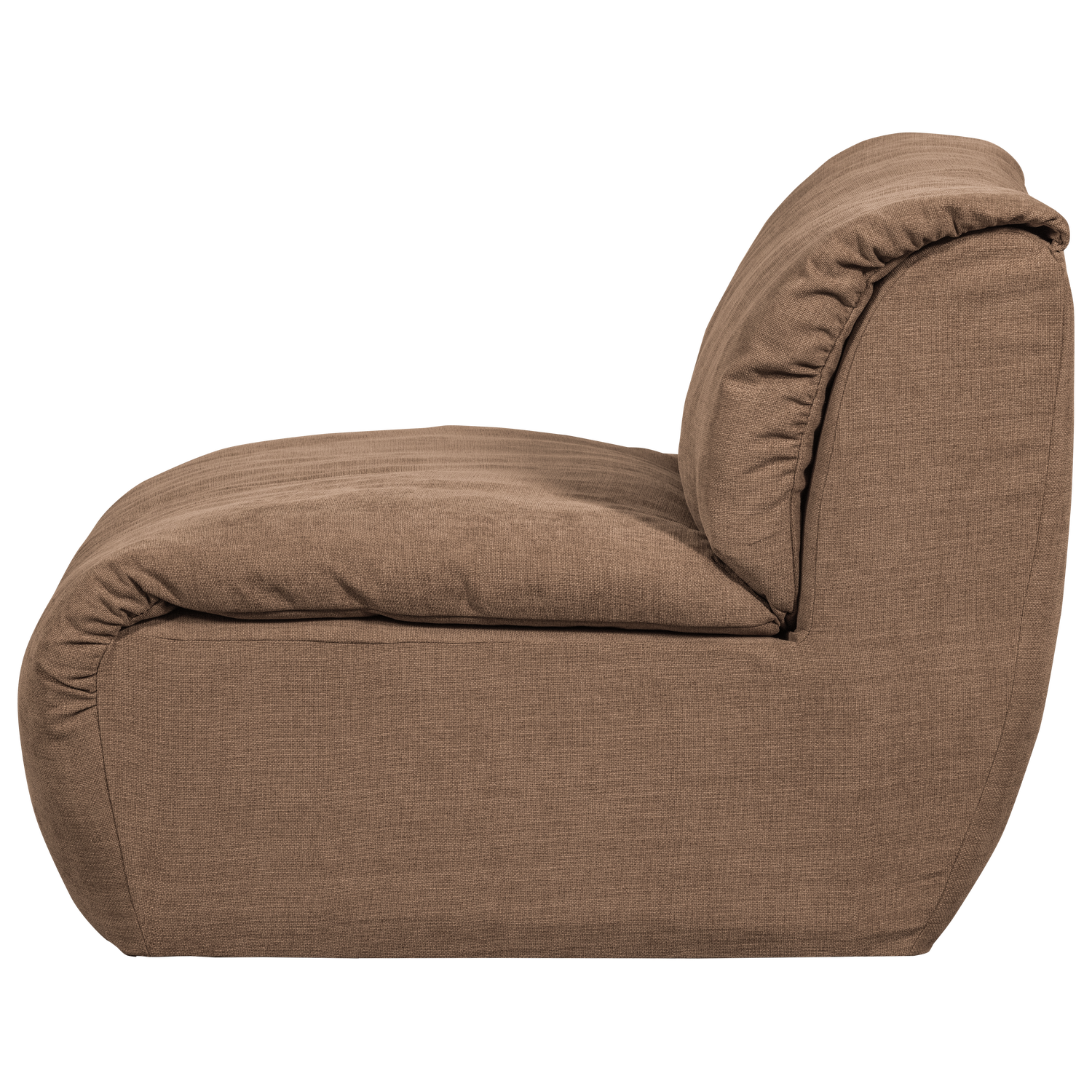 Baggy 1-zits element geweven chenille oudroze
