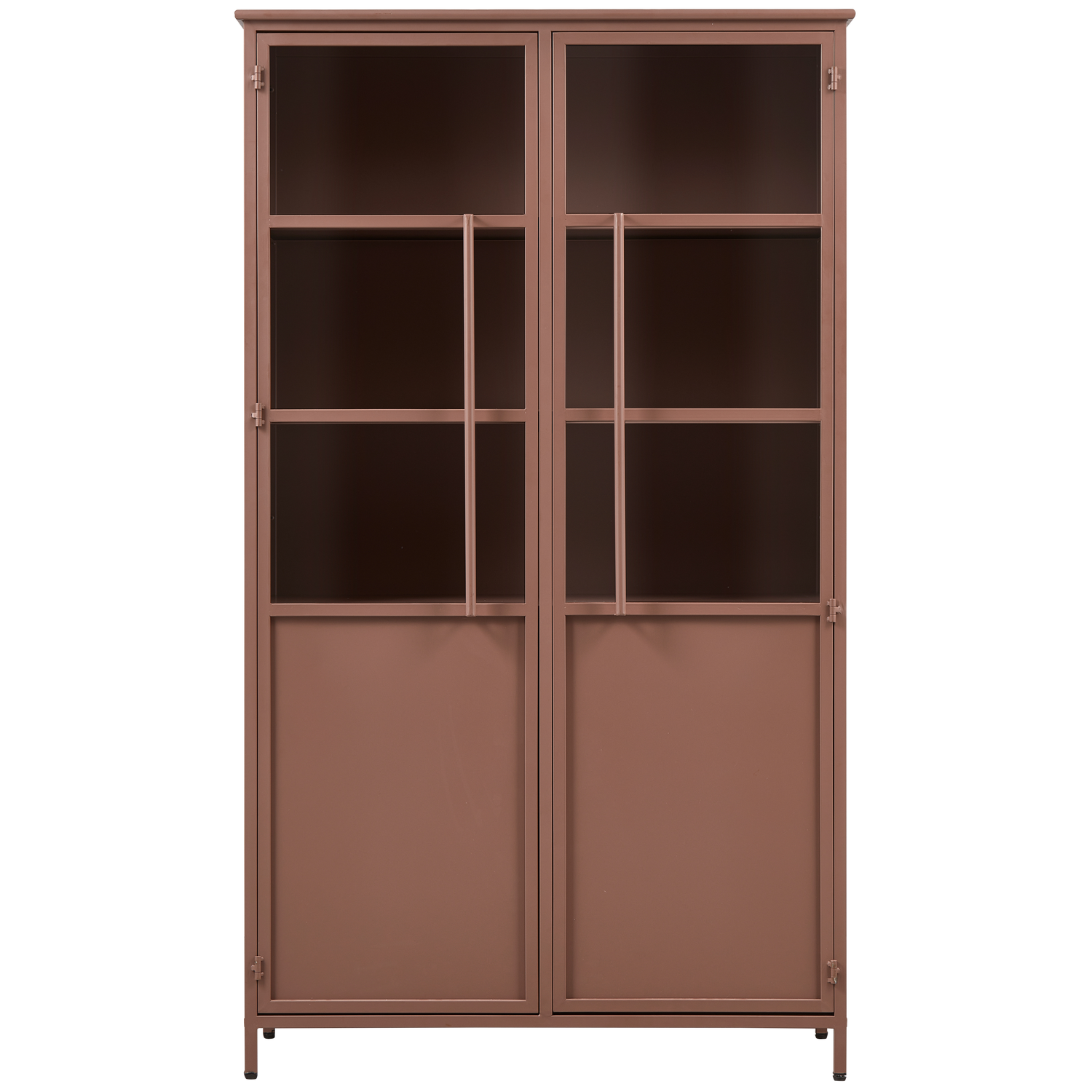 Exhibit vitrinekast metaal khaki