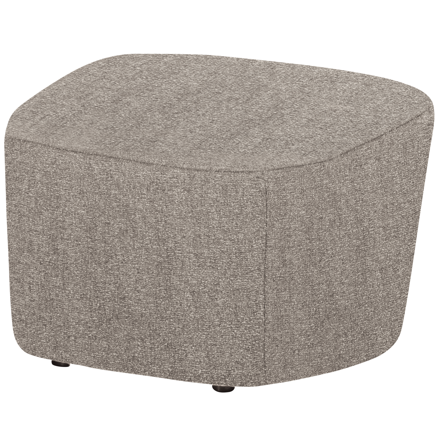 Lofty hocker boucle staalgrijs
