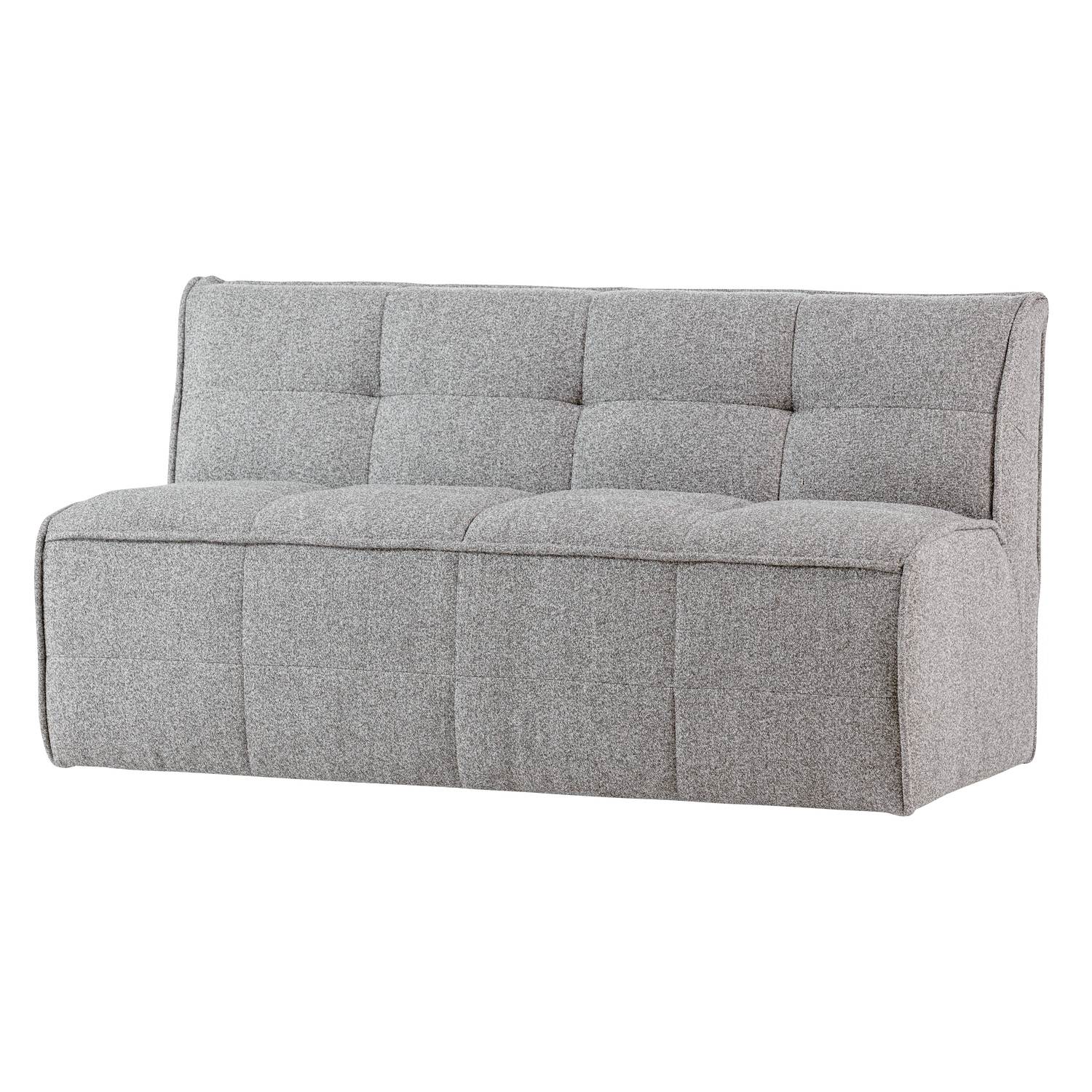 Cluster eetbankje met rugleuning boucle khaki bruin