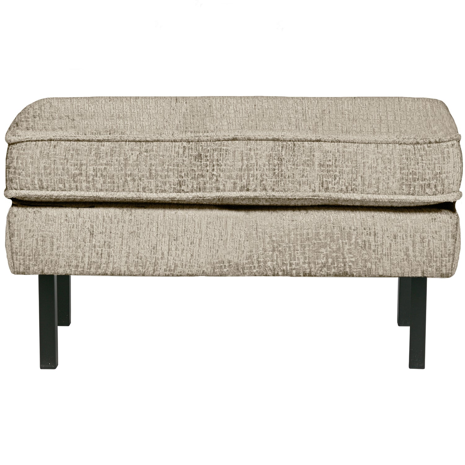 Rodeo hocker op poten velvet kastanjebruin