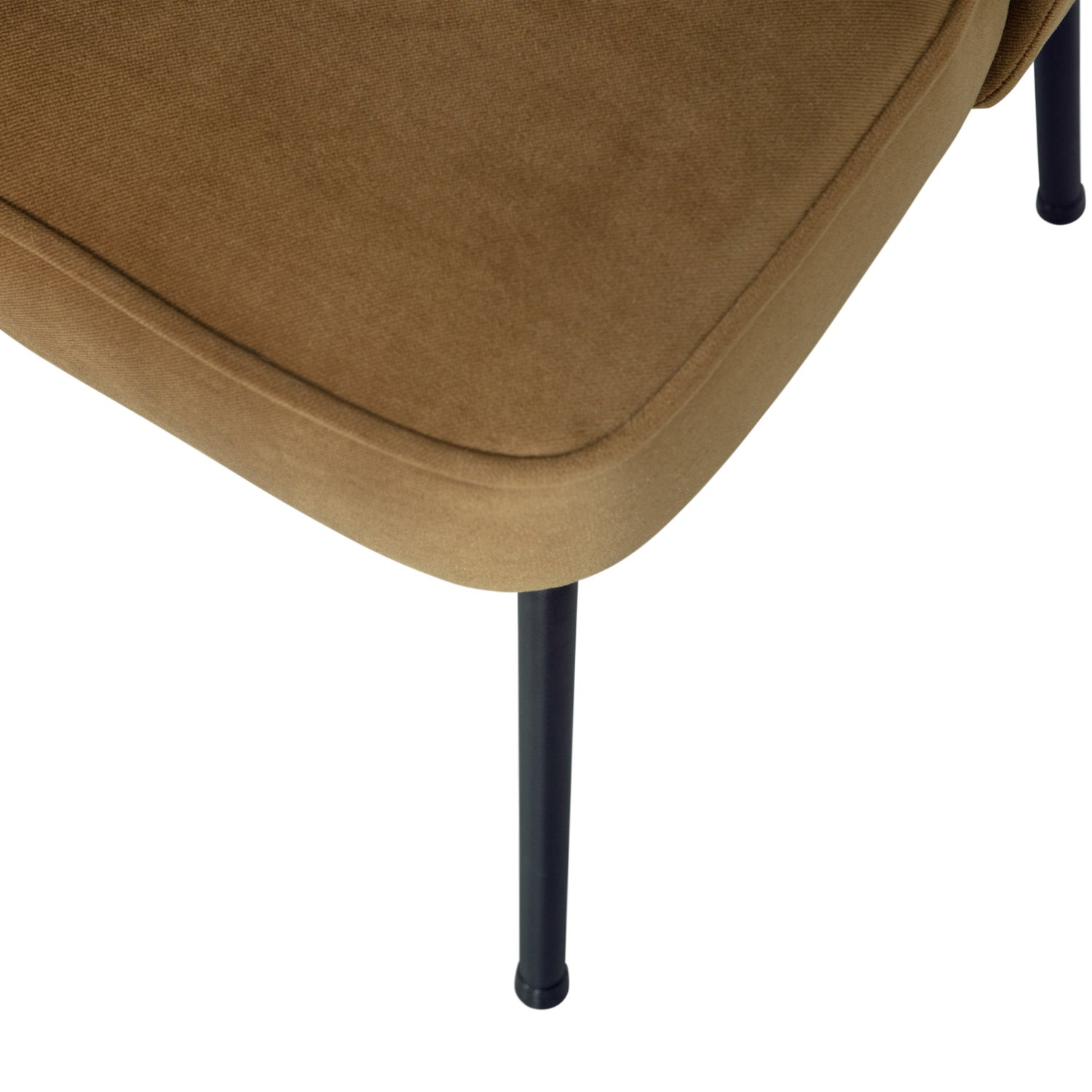 Vogue eetkamerstoel structure velvet brass