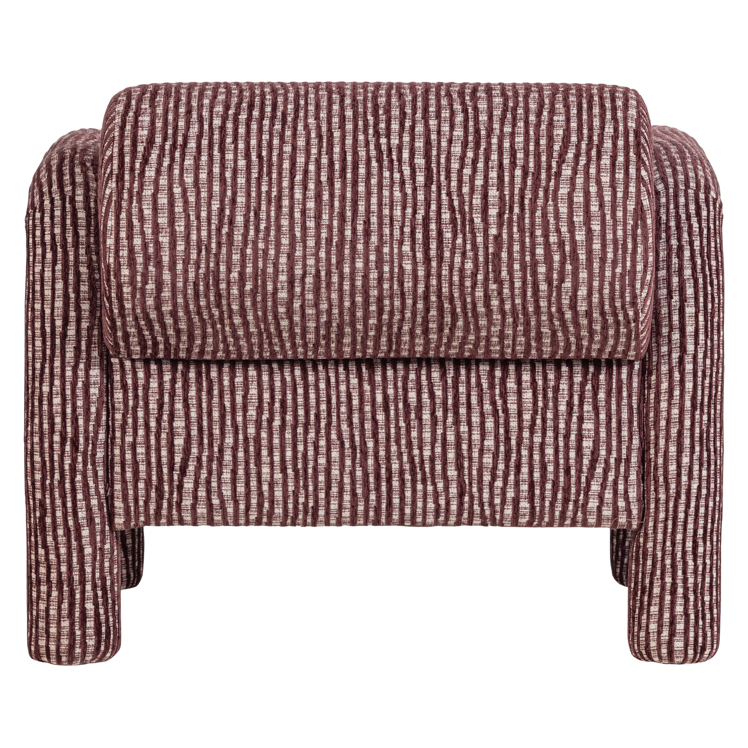 Lenny fauteuil met dessin grijsblauw