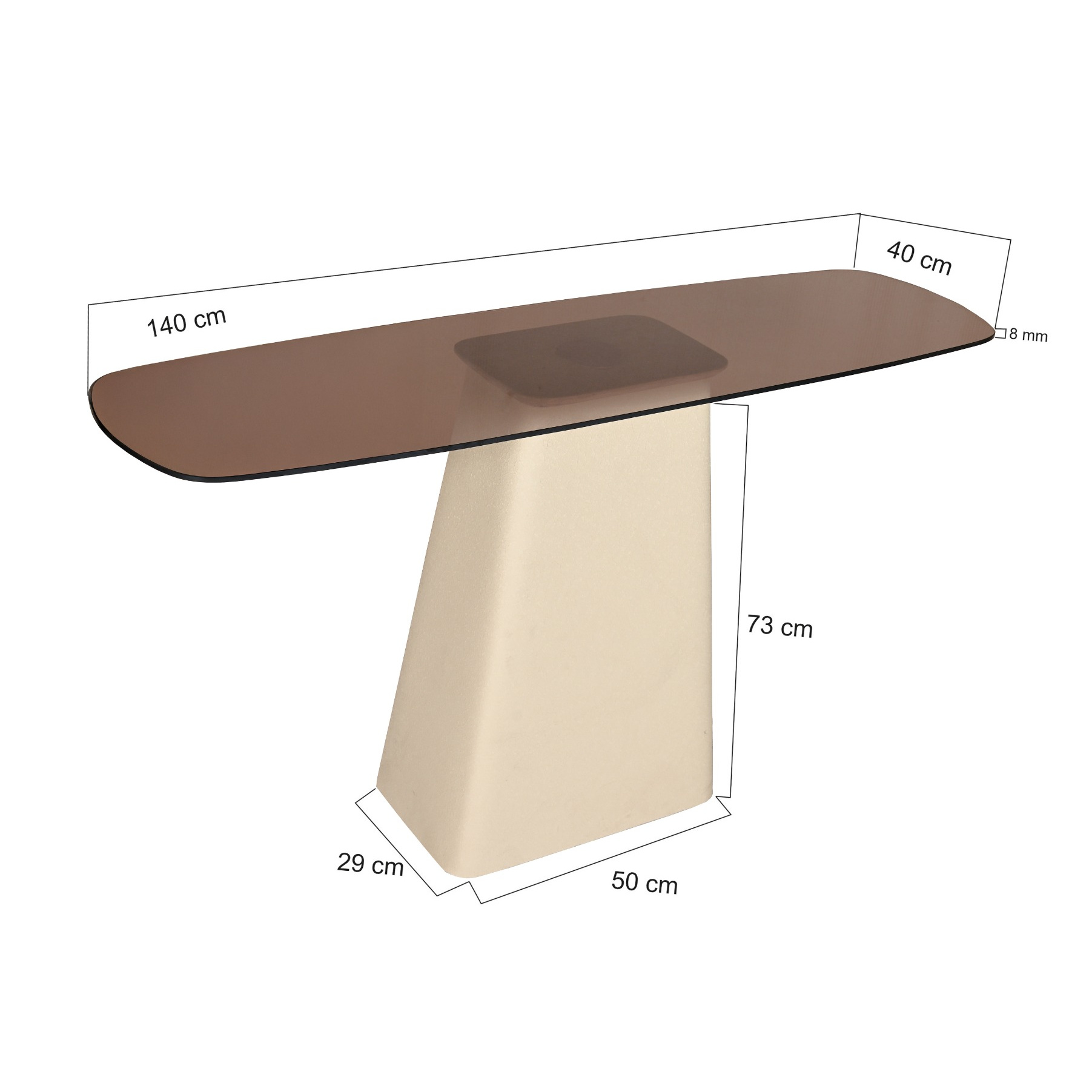 Milan Wandtafel 140cm