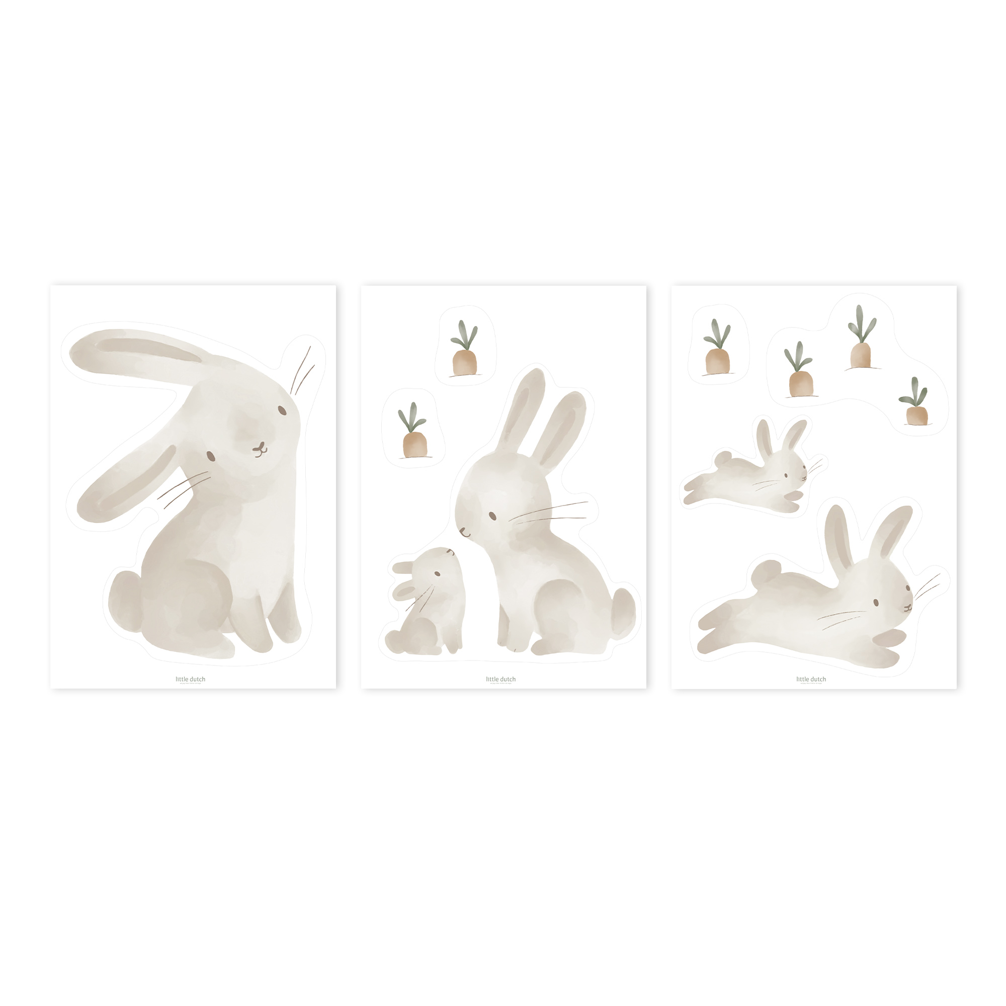 Muurstickers Baby Bunny (A4)