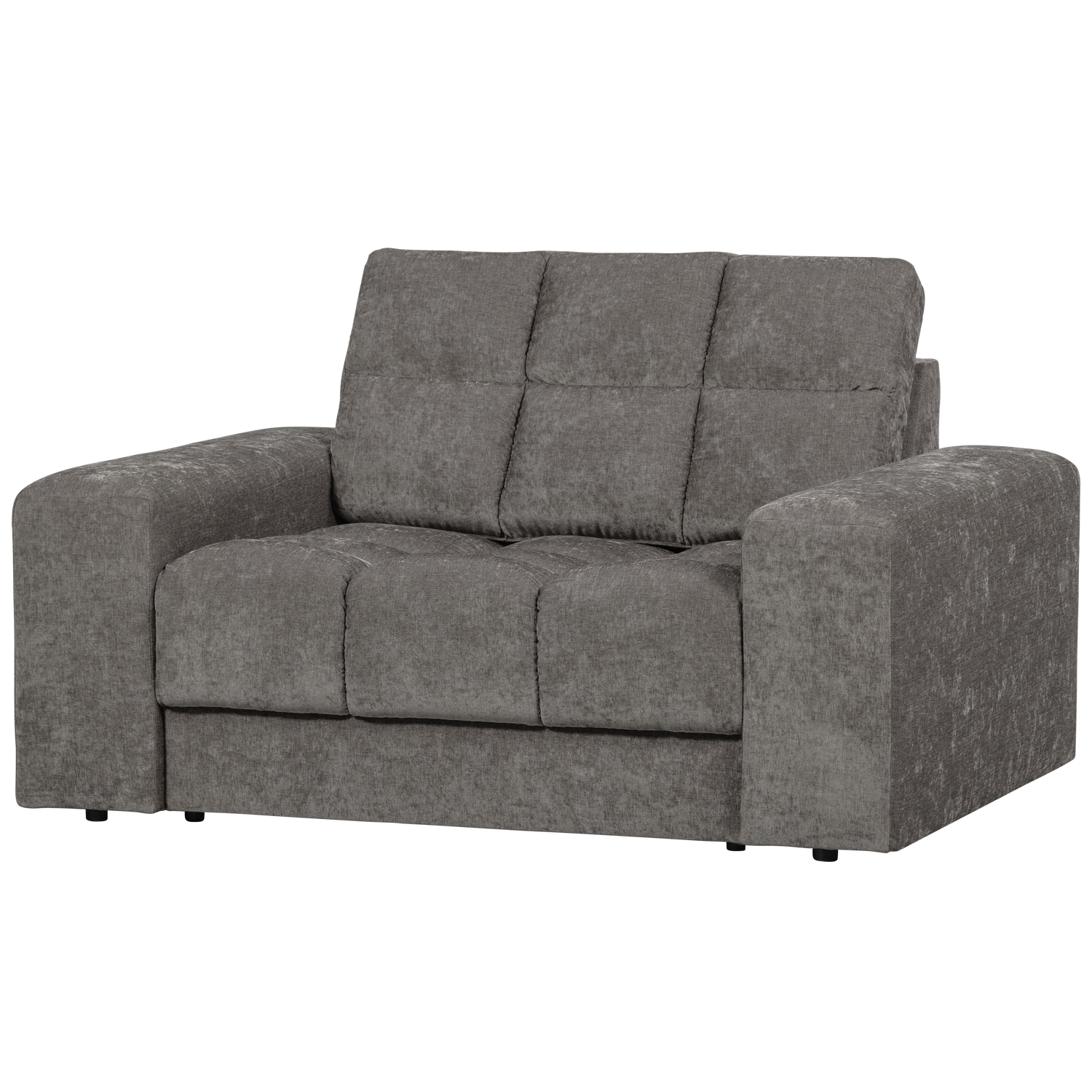 Second date loveseat velvet warmgrijs