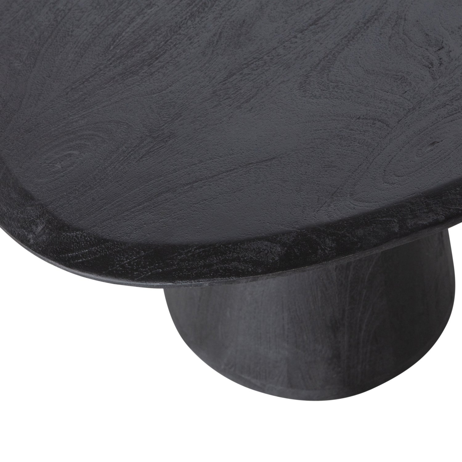 Posture salontafel mangohout zwart o120 cm
