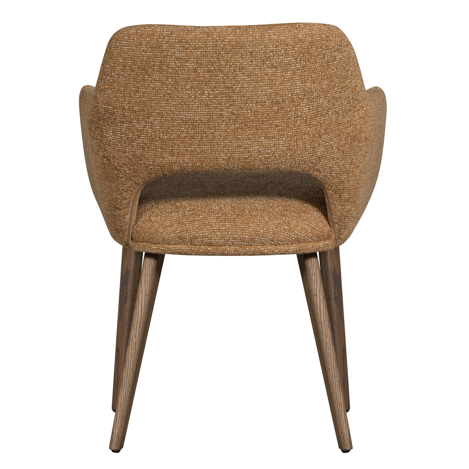 Murat eetkamerstoel taupe met houten poot naturel