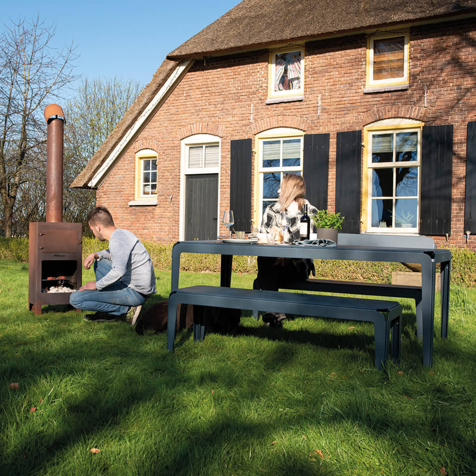 Weltevree tuinbank Bended Bench 140