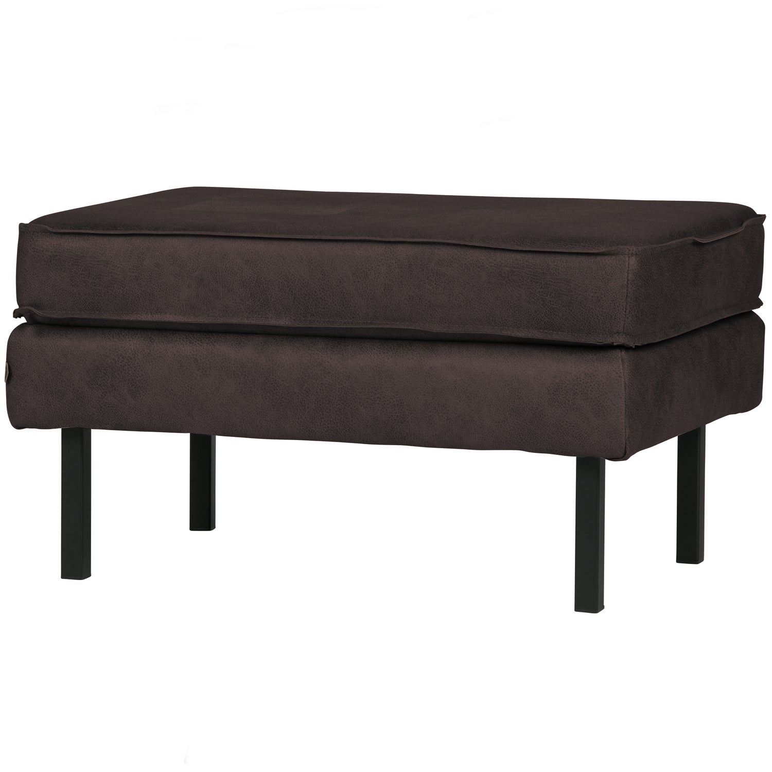 Rodeo hocker op poten velvet kastanjebruin