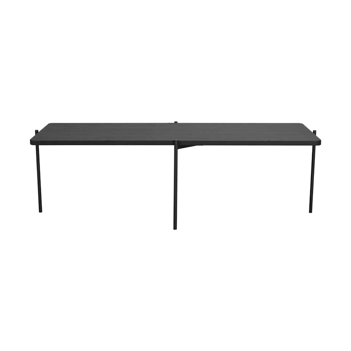 Shelton houten salontafel zwart - 145 x 60 cm