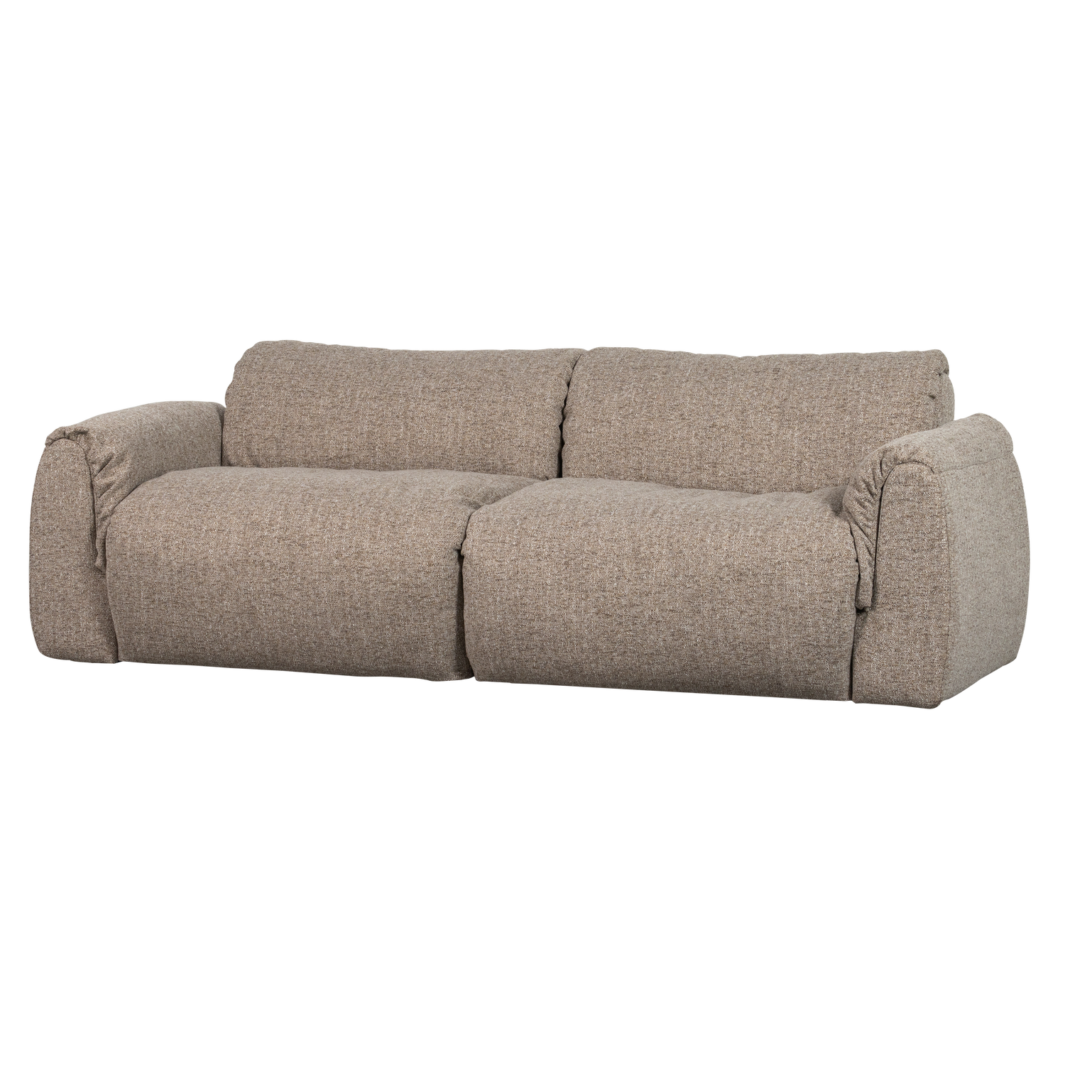 Baggy 2-zits bank 3d chenille middenbruin