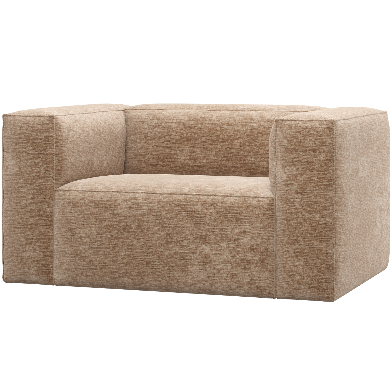 Bean fauteuil chenille velvet naturel