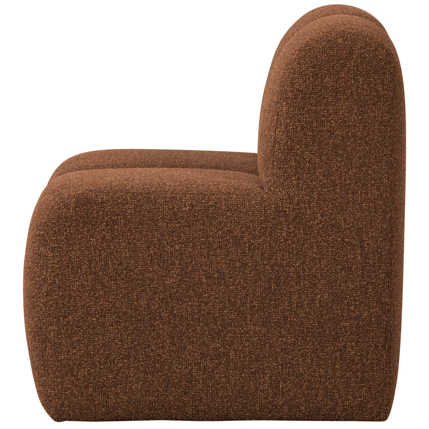 Mojo eetbank 84 cm met rugleuning wollig bruin