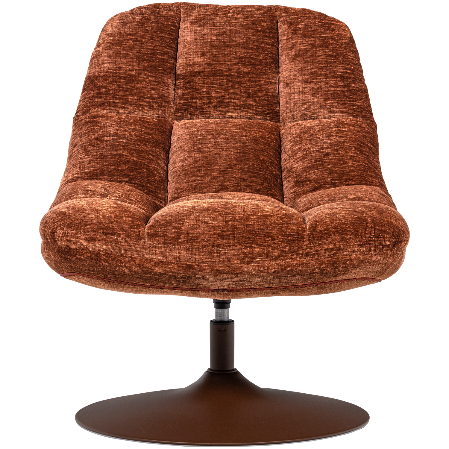 Elvi draaifauteuil chenille structuur lichtgrijs