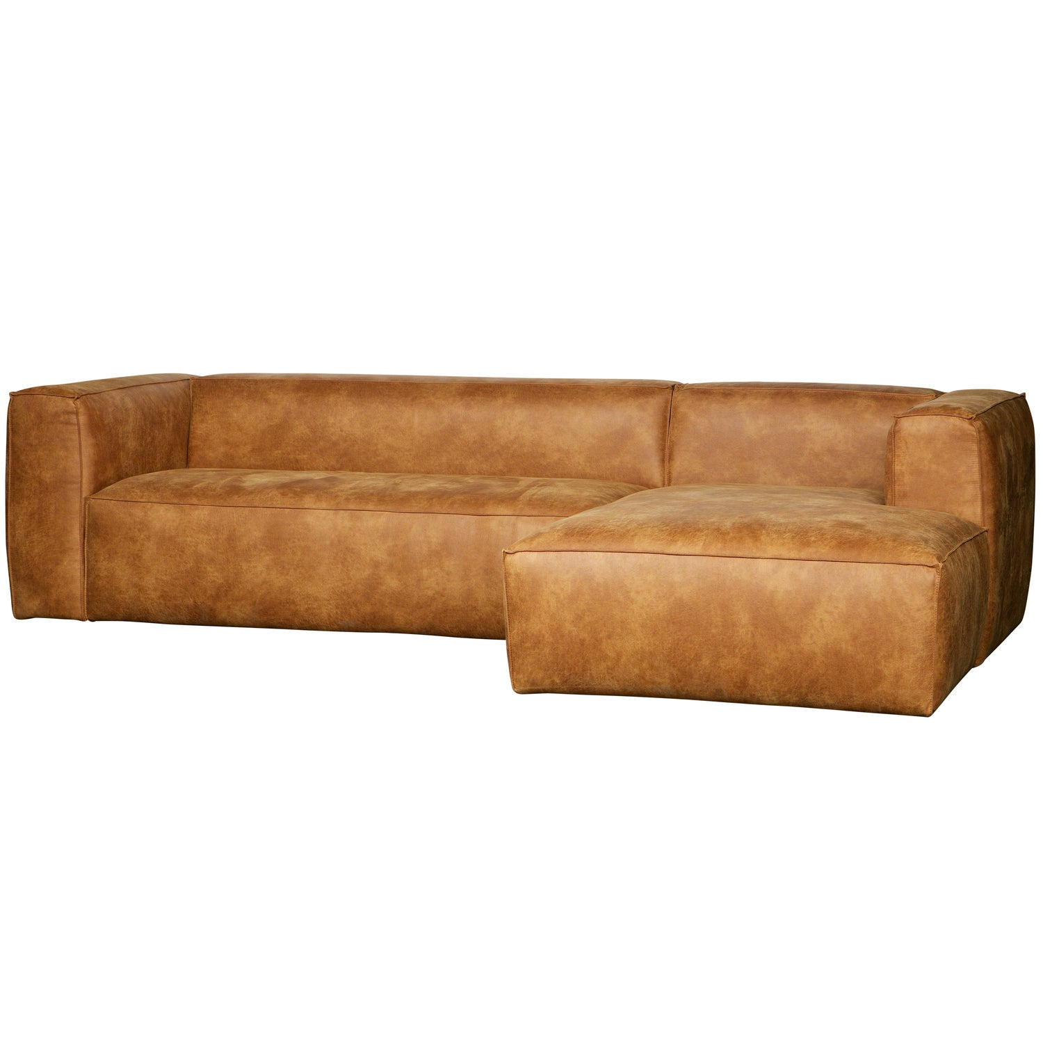 Bean hoekbank rechts chenille velvet taupe