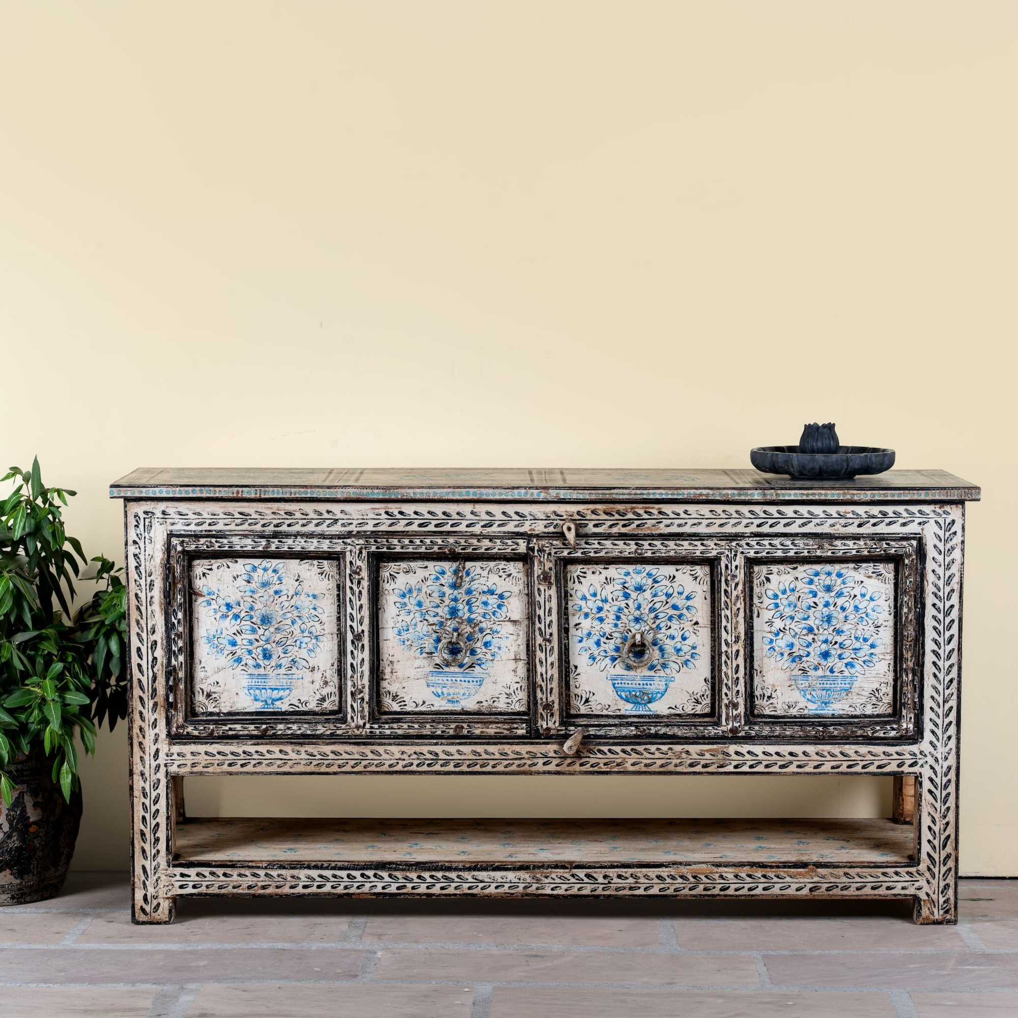 Jegan - Handbeschilderde Consoletafel 157cm