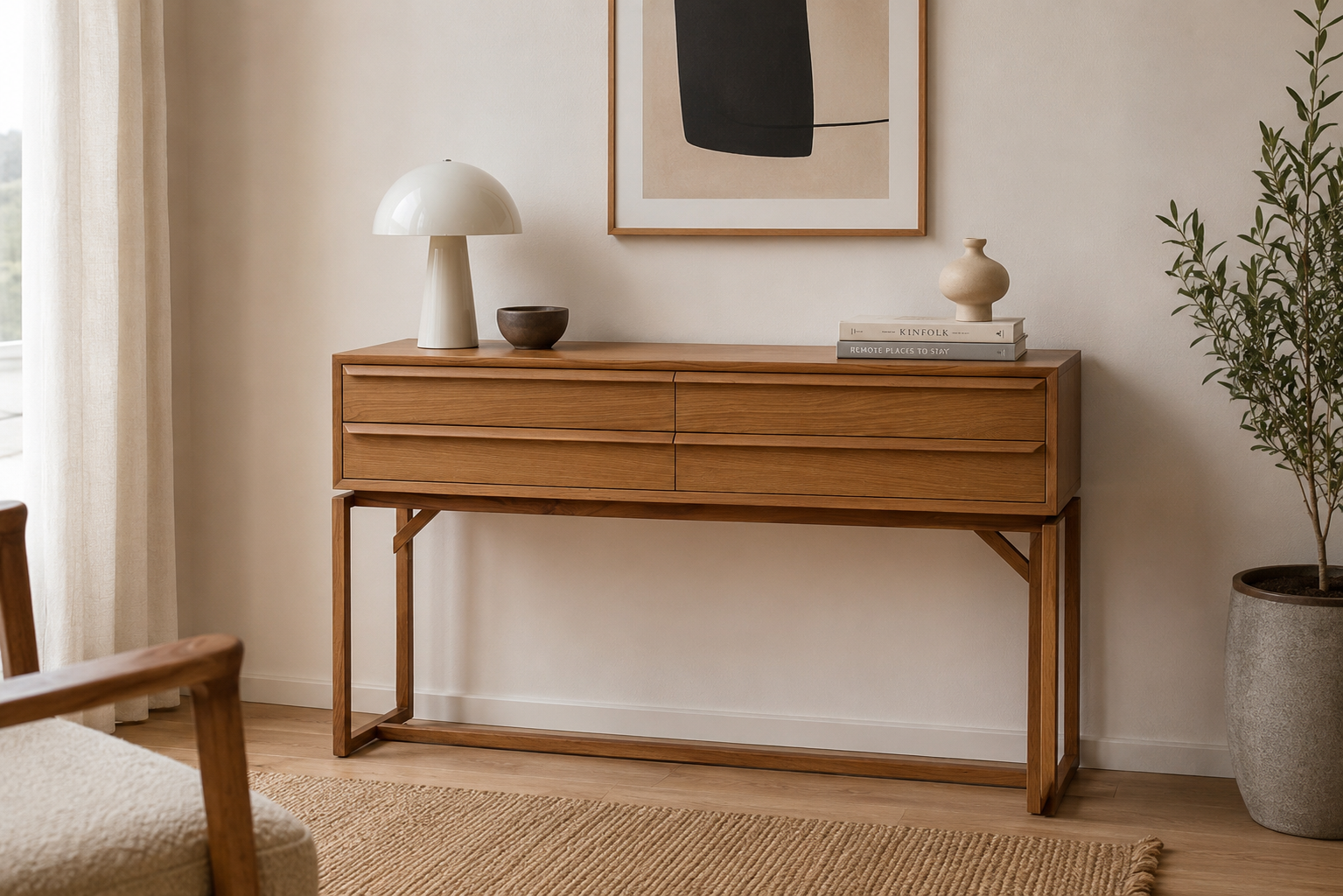 Sidetable Scandinavisch Midcentury hout