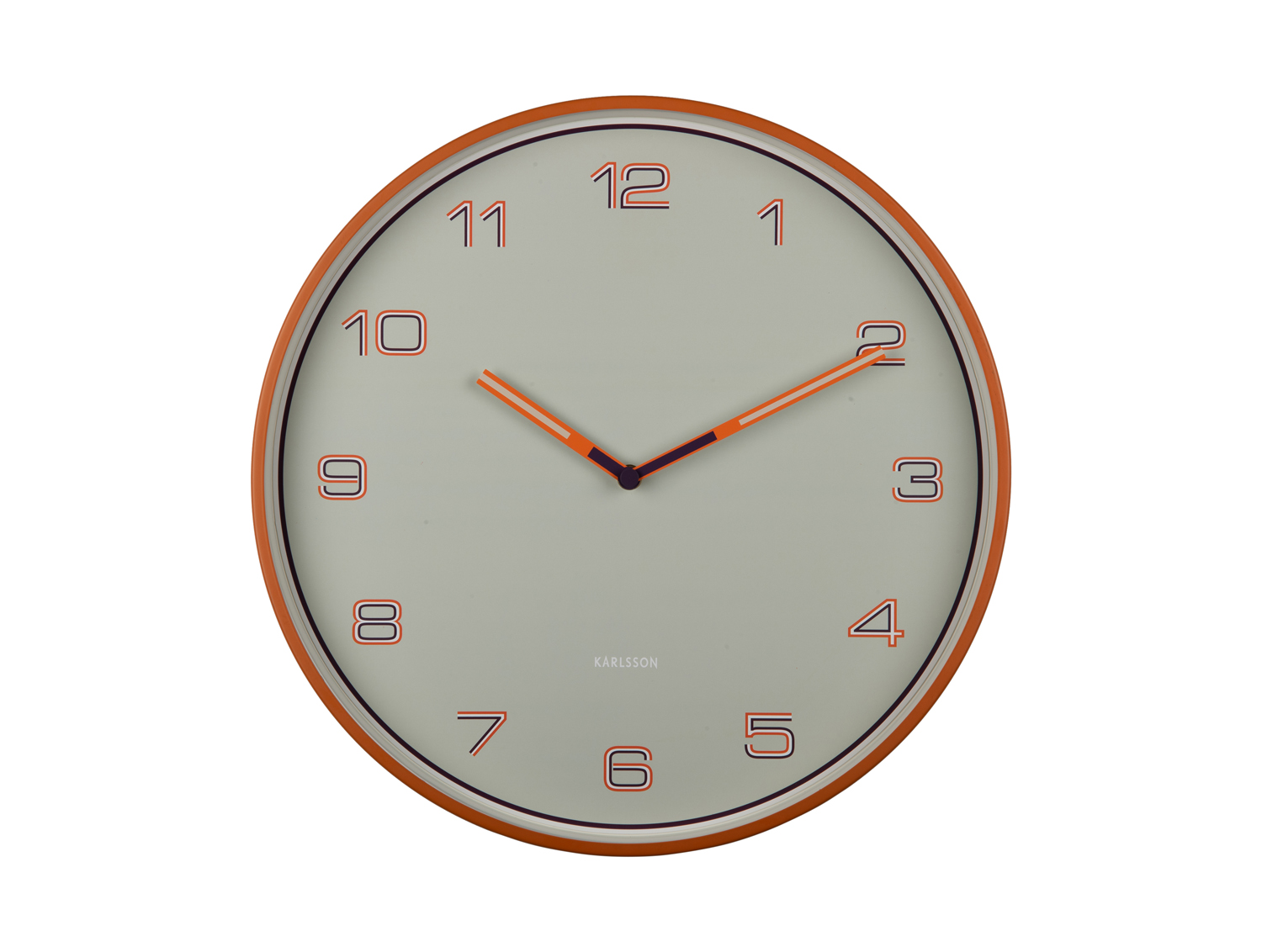 Wandklok Lined Numbers