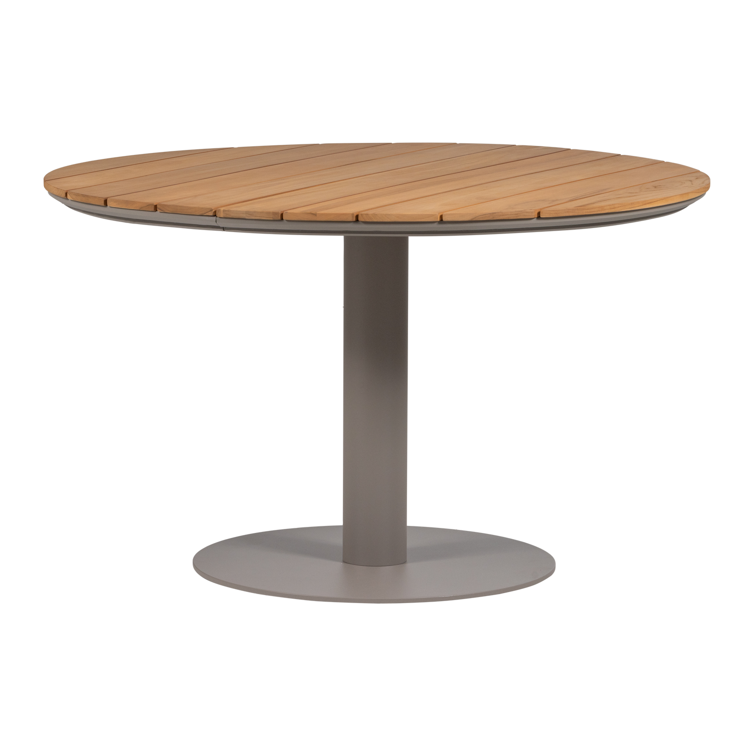 Vela tuintafel rond o122cm hout/aluminium naturel/zand [fsc]