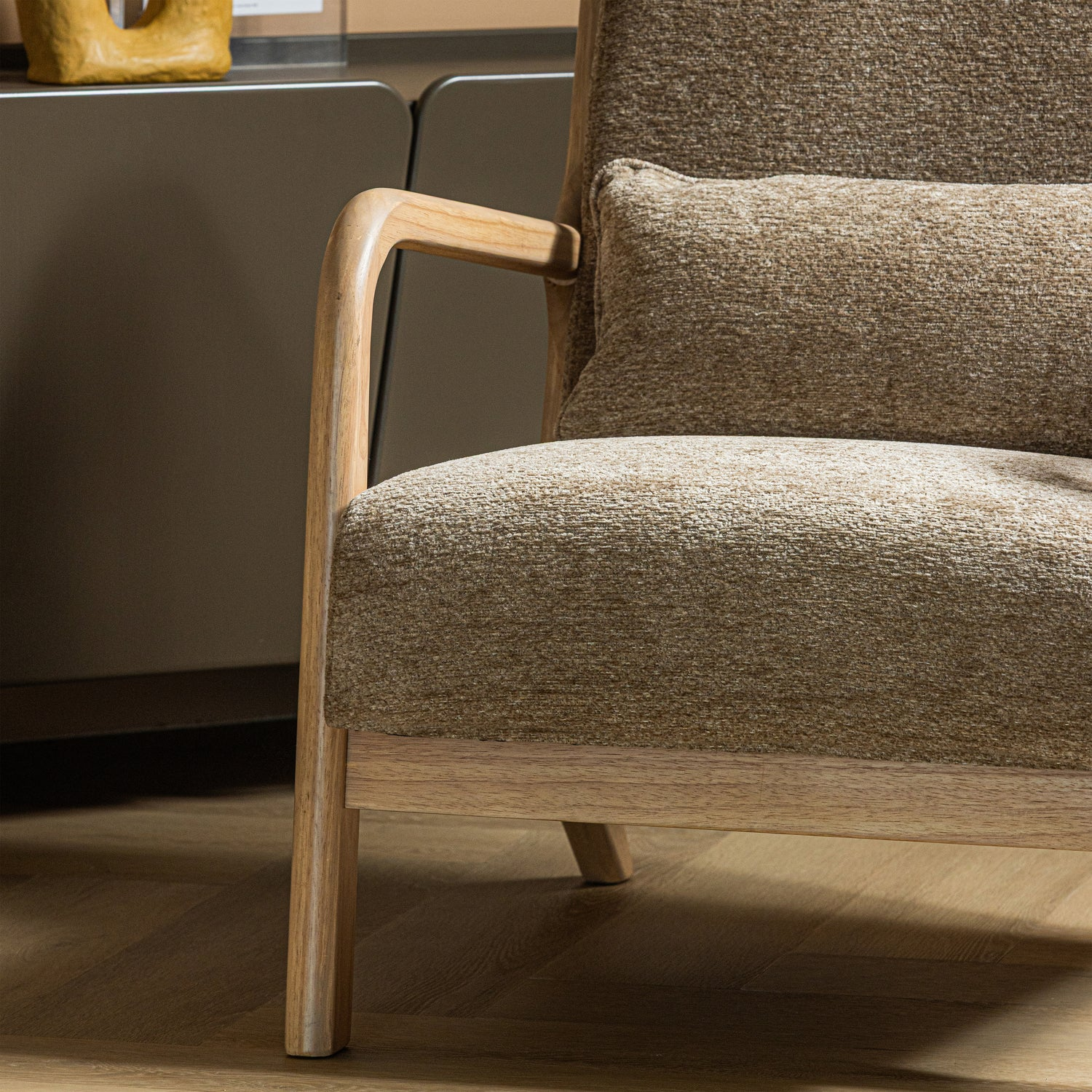 Mark fauteuil chenille zand