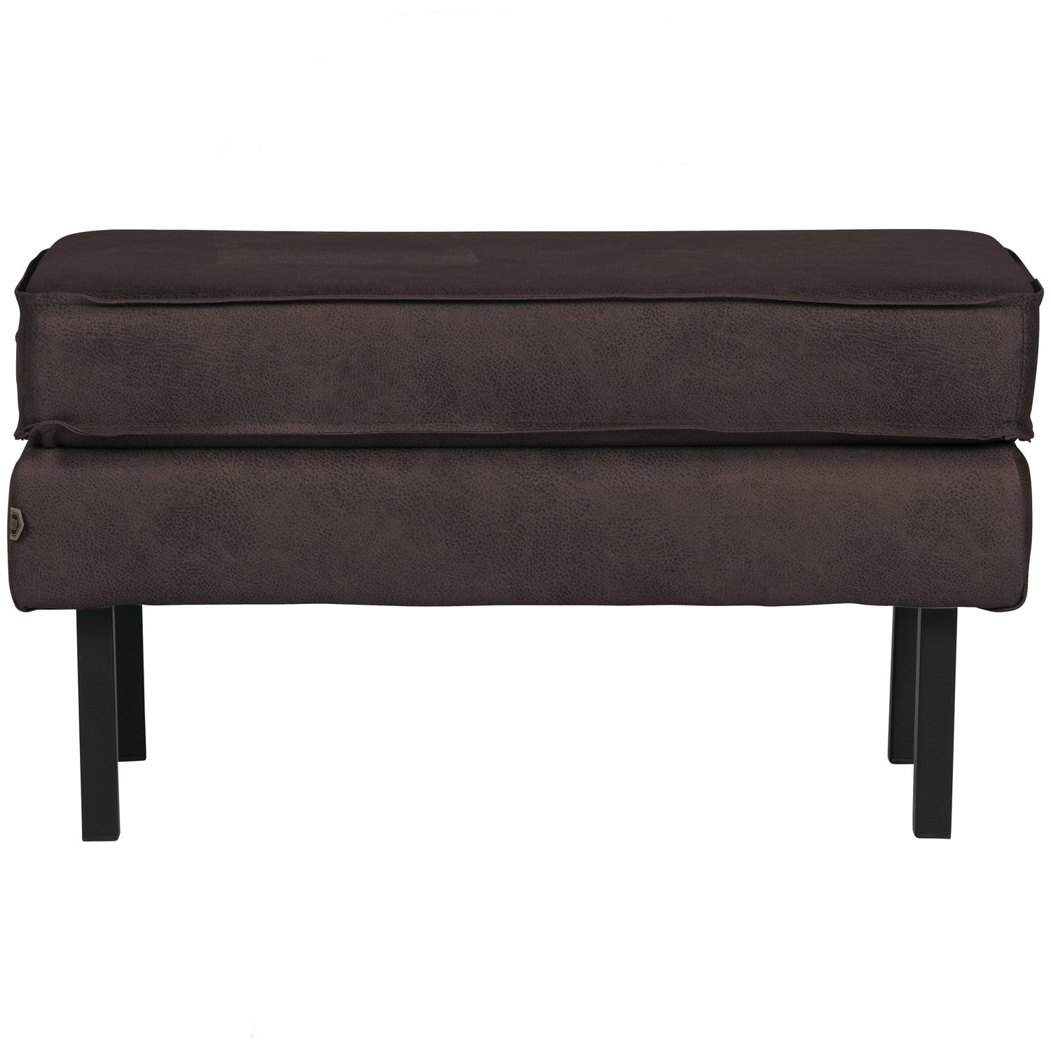 Rodeo hocker op poten velvet kastanjebruin
