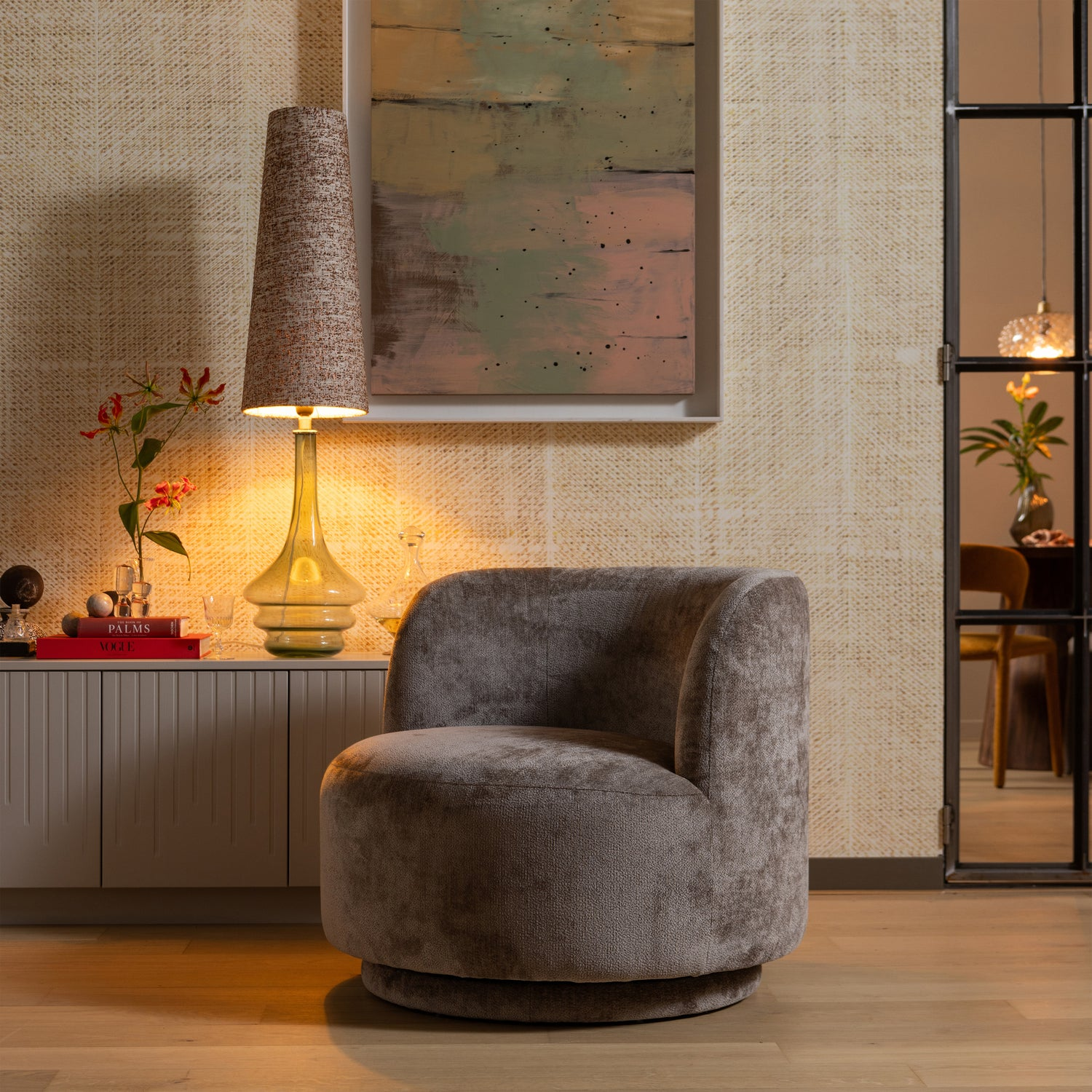 Popular draaifauteuil naturel