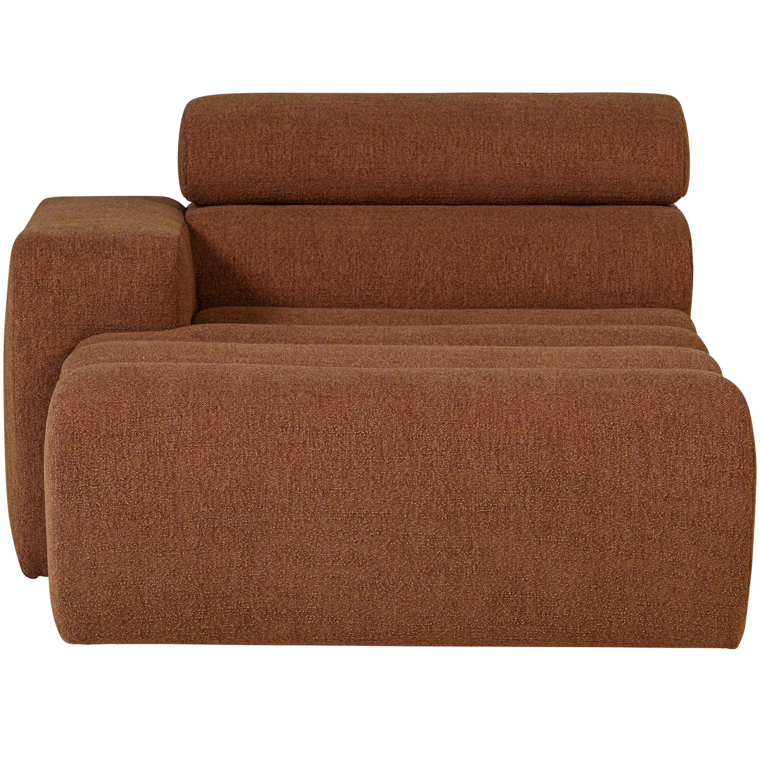 Novi chaise longue element arm links ribstof terra