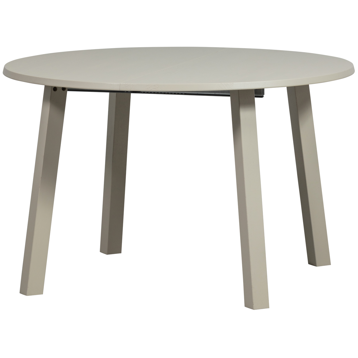 Janne uitschuifbare eettafel rond eiken dakargrau [fsc]