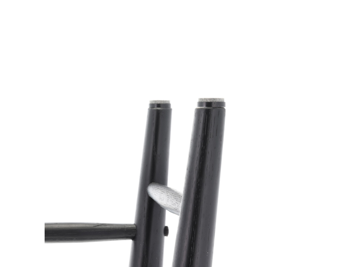 Bast houten bureau zwart - 100 x 44,5 cm
