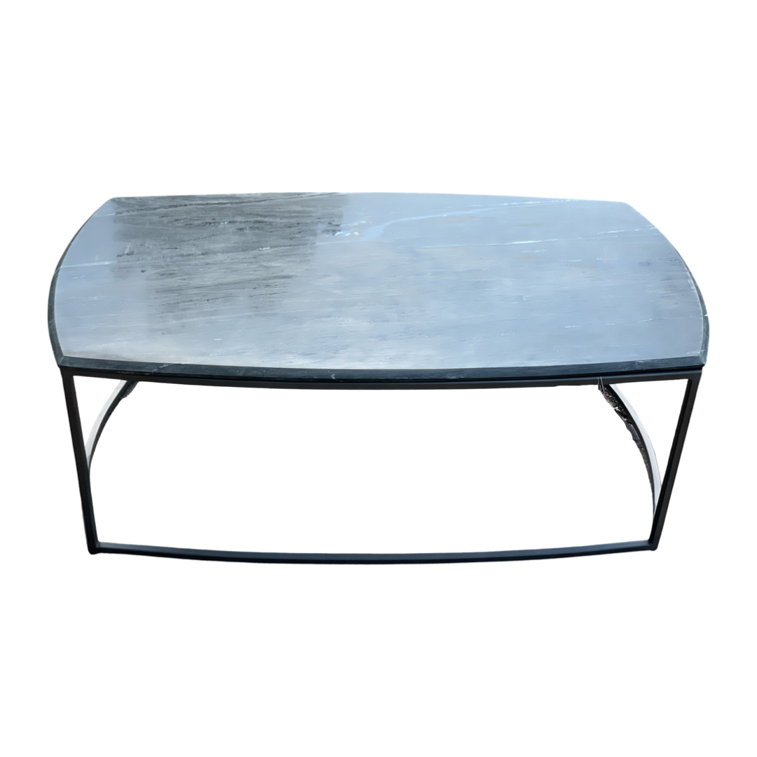 Salon Zwart Marmer+metalen frame 110x60x41 Uniek