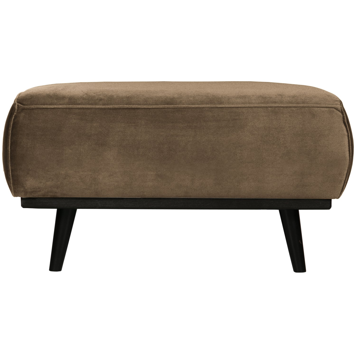 Statement hocker lichtbruin melange